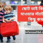 ছোট ভাই বিদেশ যাওয়ার স্ট্যাটাস