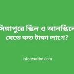 সিঙ্গাপুর যেতে কত টাকা লাগে