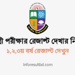 ডিগ্রী রেজাল্ট দেখার নিয়ম